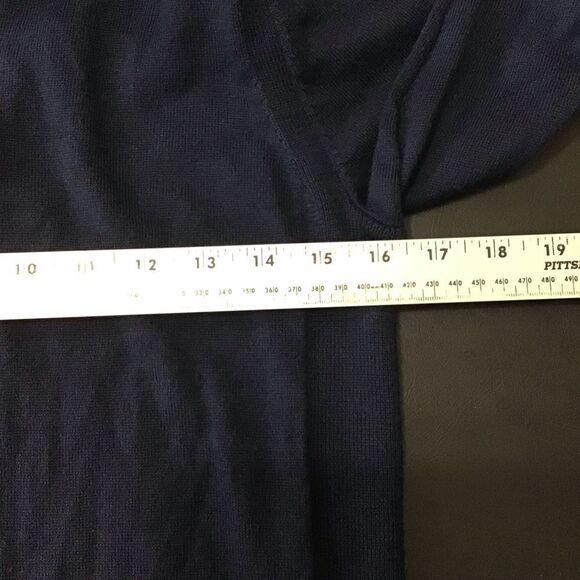 Express Merino Wool Blend Men’s Navy 1/4 Zip Sweater S - Picture 4 of 8